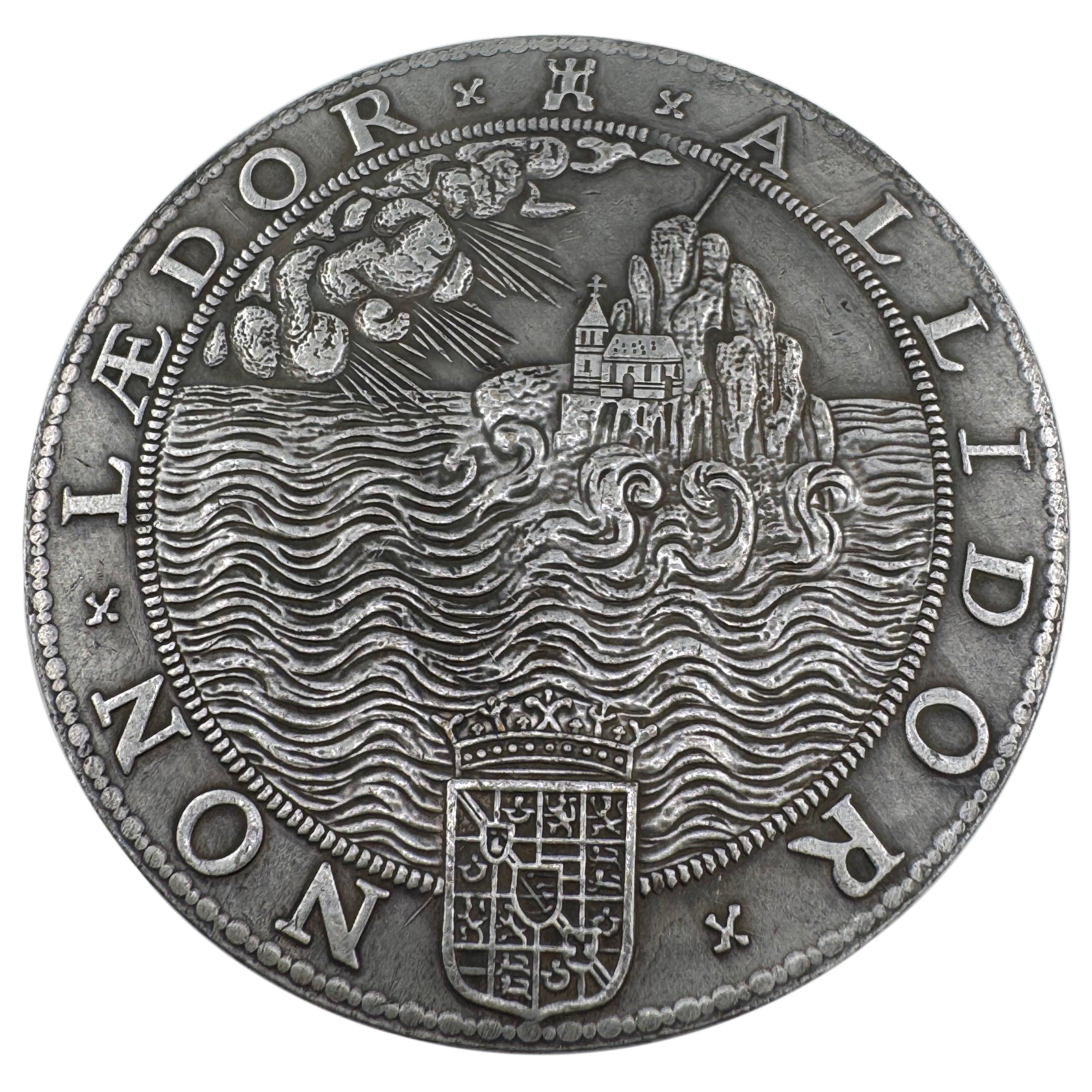 England UK 1588 „Sieg über die Spanische Armada“ Medaille / Elizabeth I – Defeat of the Spanish Armada Medal – Replik (Sammleranfertigung)