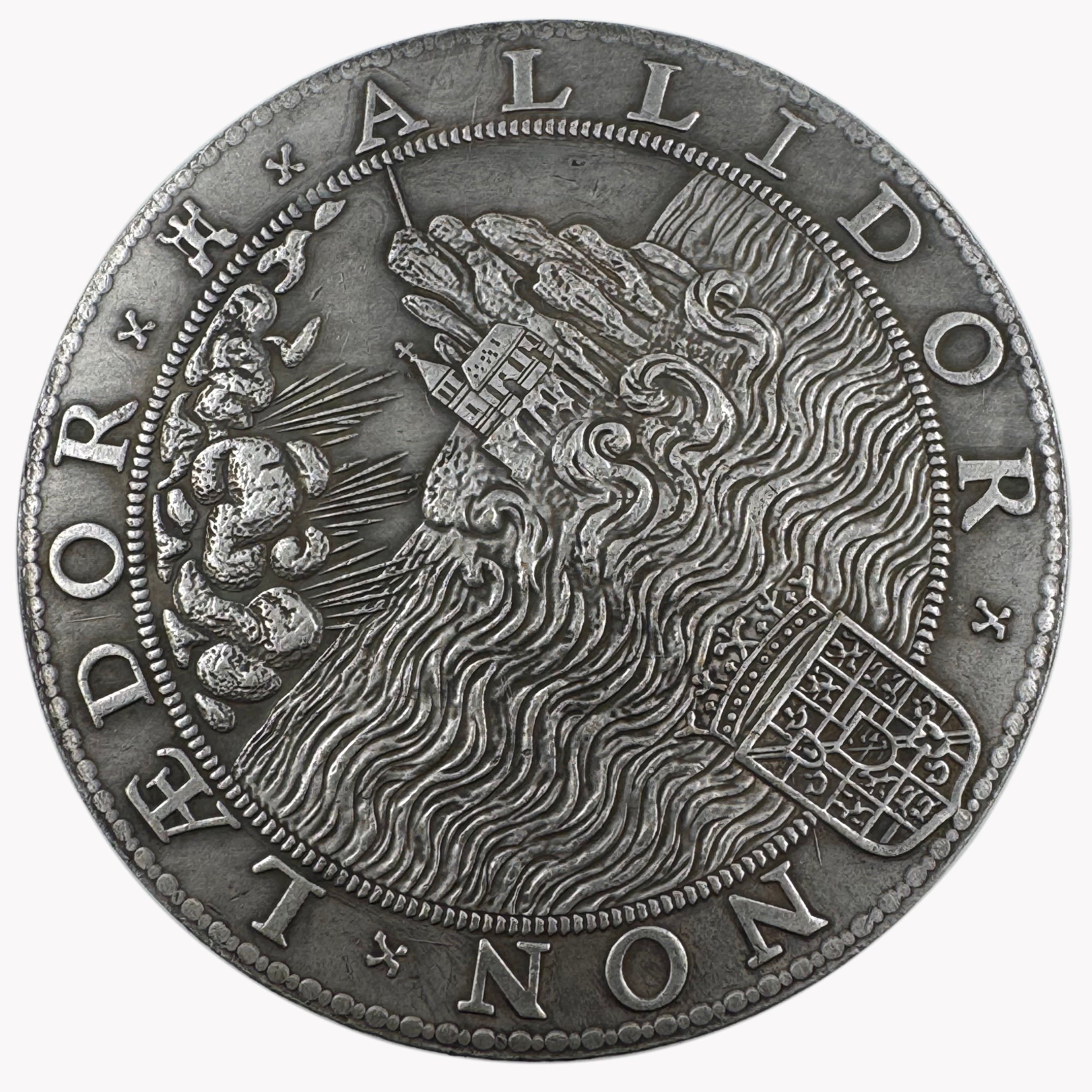 England UK 1588 „Sieg über die Spanische Armada“ Medaille / Elizabeth I – Defeat of the Spanish Armada Medal – Replik (Sammleranfertigung)